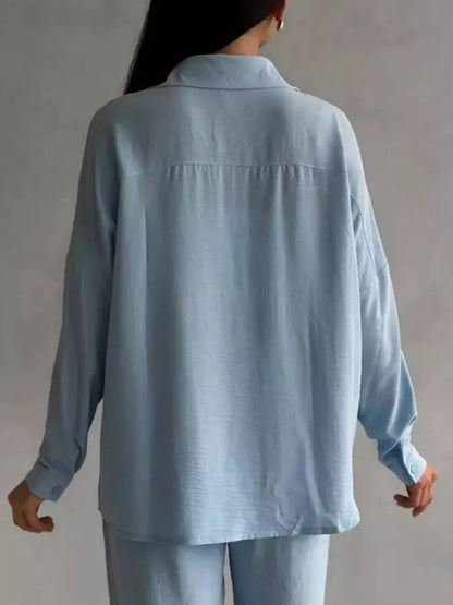 Button Down Shirt and Pants Set