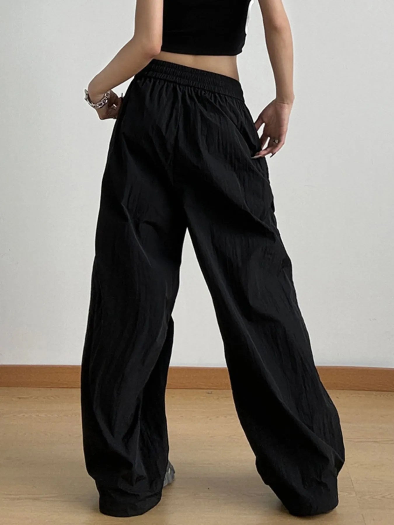 Wide Leg Drawstring Pants