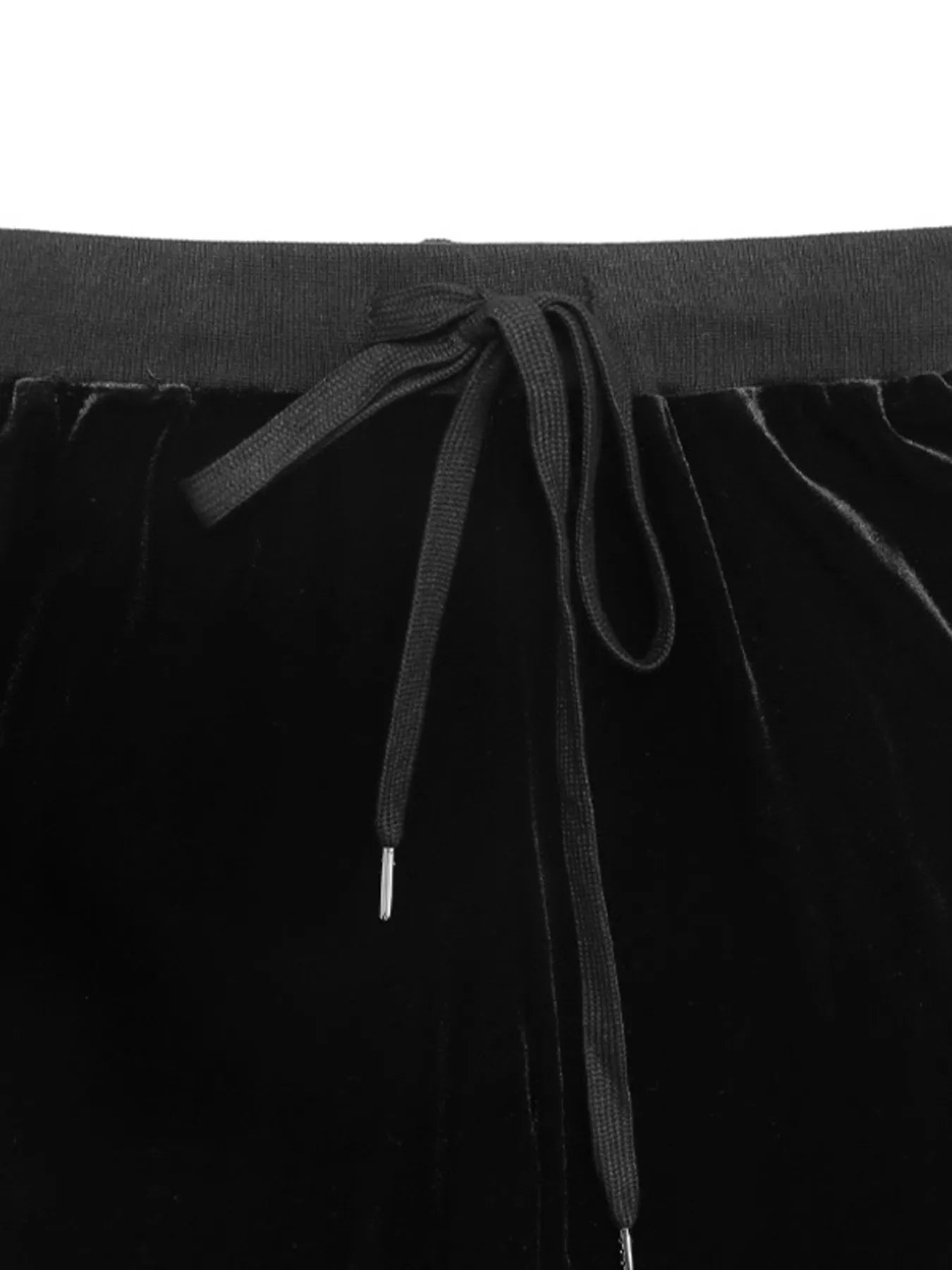 Wide-Leg Drawstring Pants