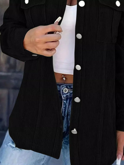 Corduroy Button-Down Jacket