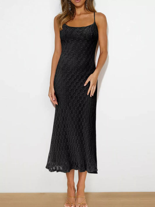 Scoop Neck Midi Cami Dress