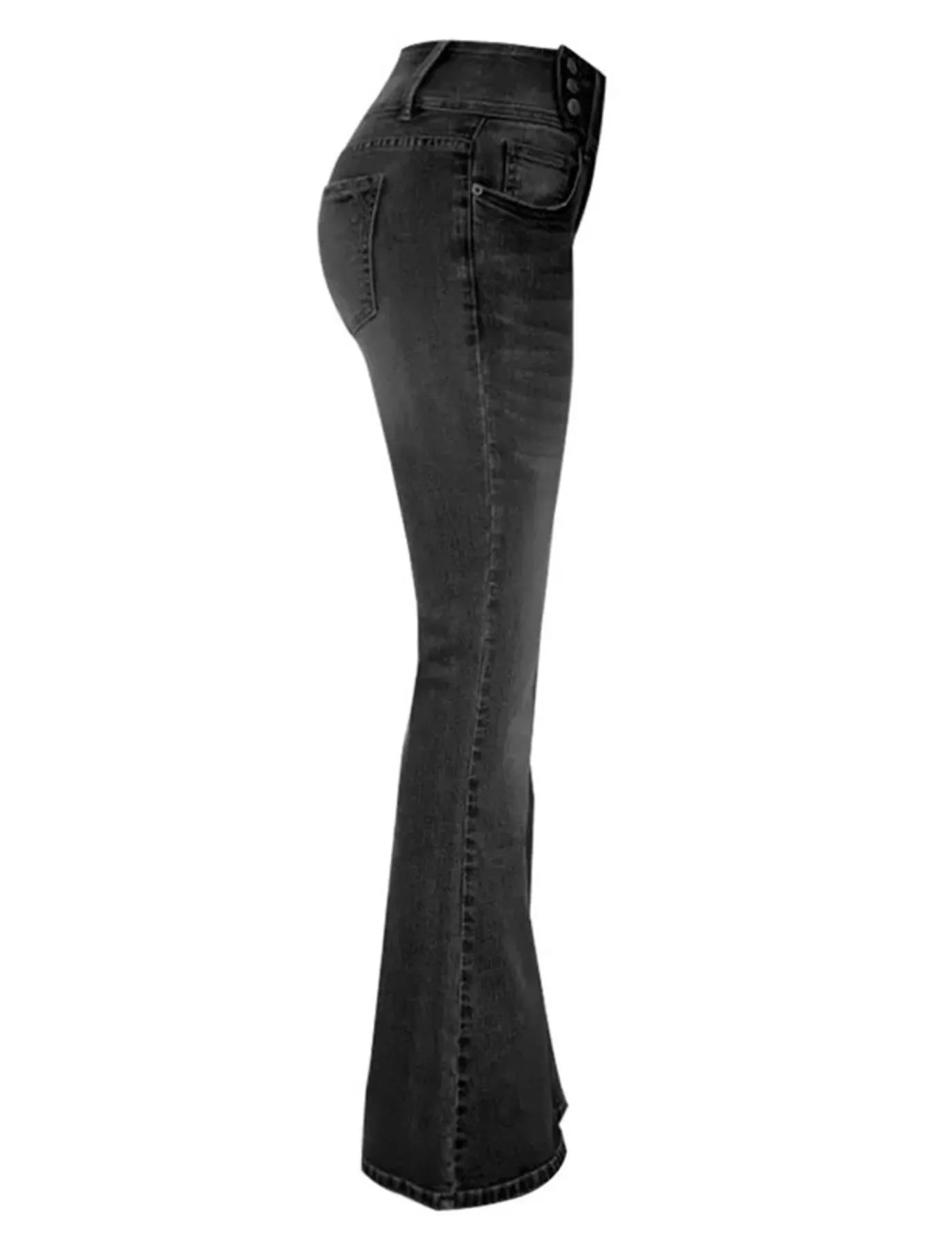 Full Size Vintage Wash Flare Jeans Plus Size