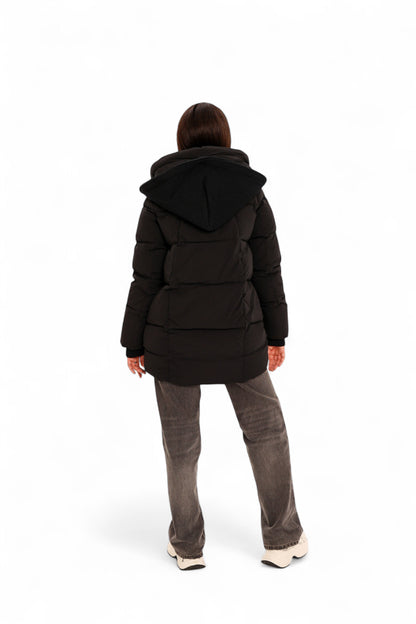 Double-hooded Insulated Bio-Down Coat