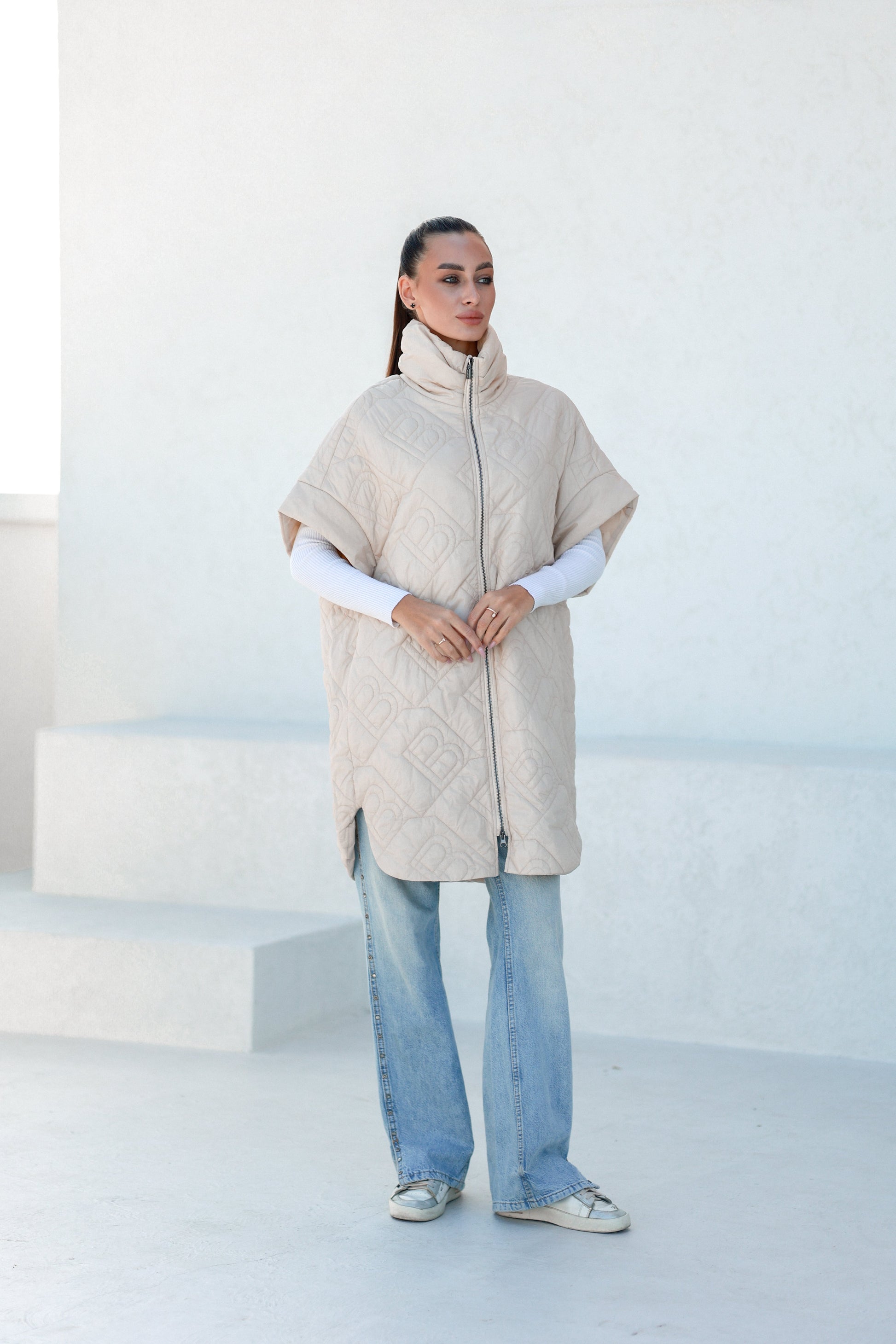 Bianca Relaxed Fit Embossed Vest