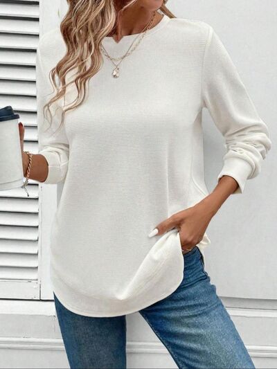 Round Neck Long Sleeve T-Shirt