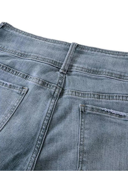 Full Size Vintage Wash Flare Jeans Plus Size