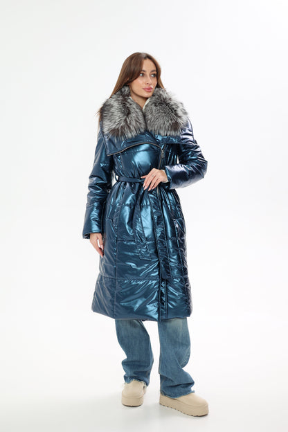 Genuine Silver Fox Fur Freudenberg Comfortemp® Coat