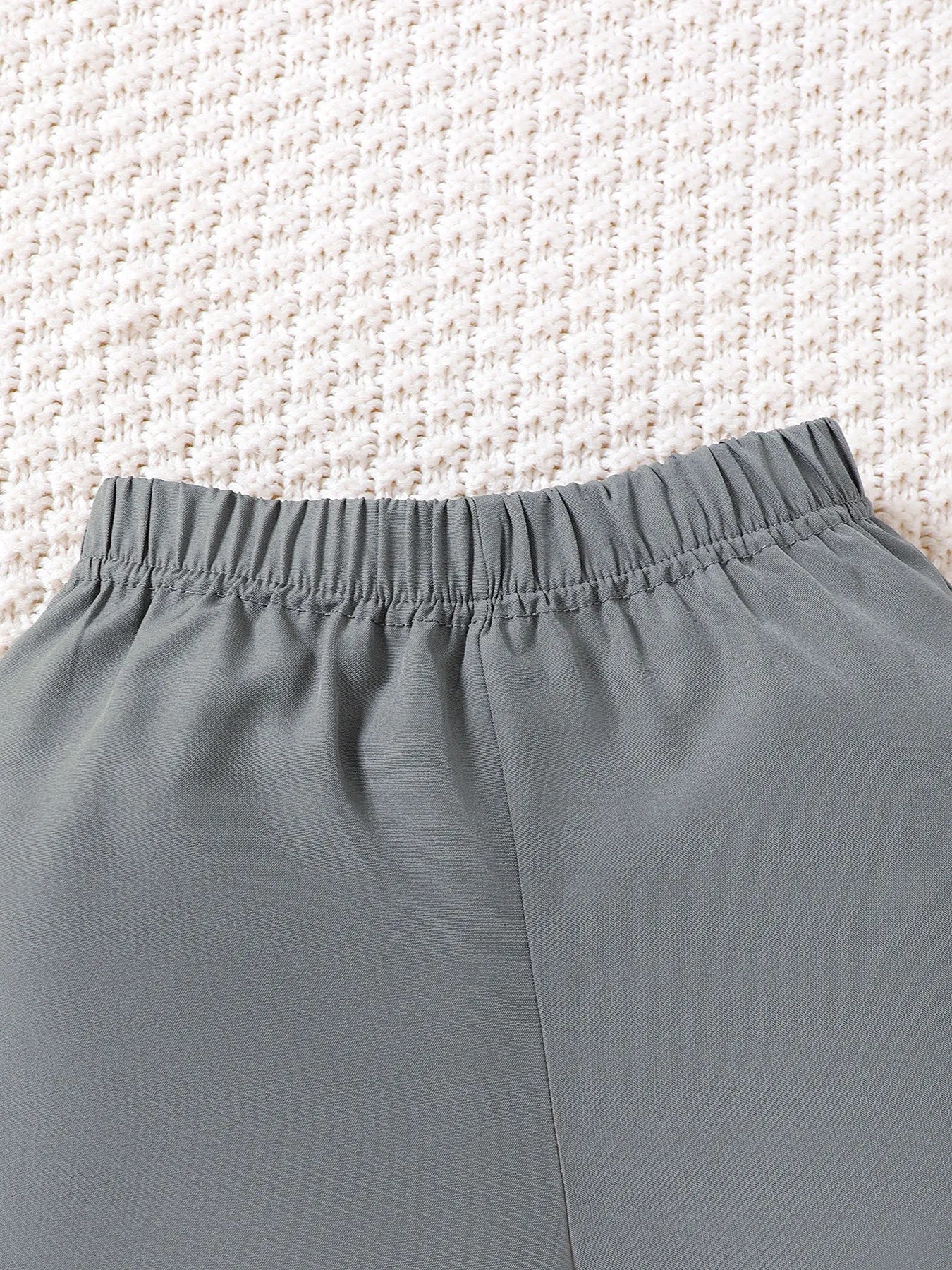 Children's Hat Dinosaur Plaid Button Up Top and Shorts 3-Piece Set