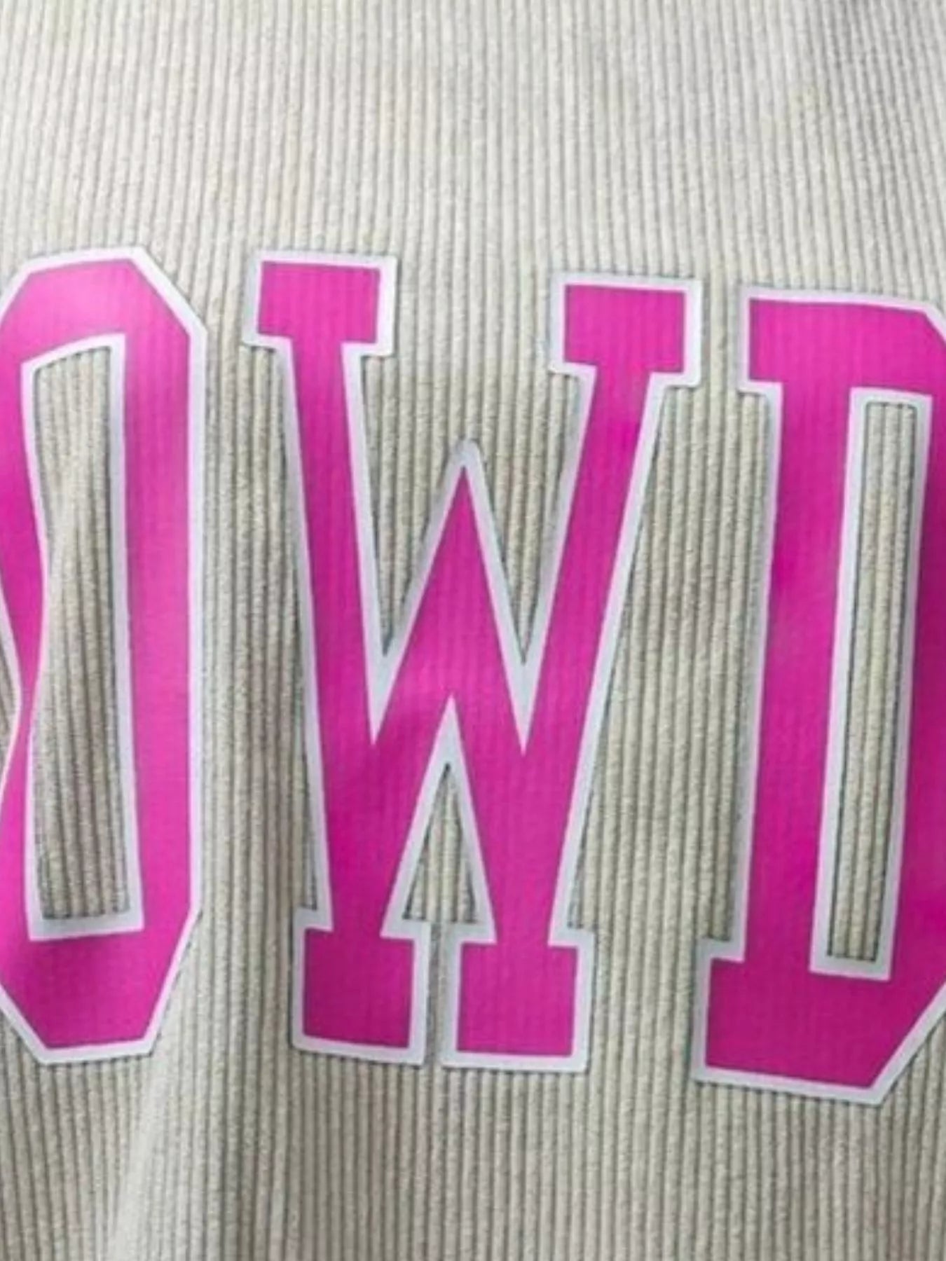 Full Size Howdy Round Neck Oversized Sweatshirt Plus Size