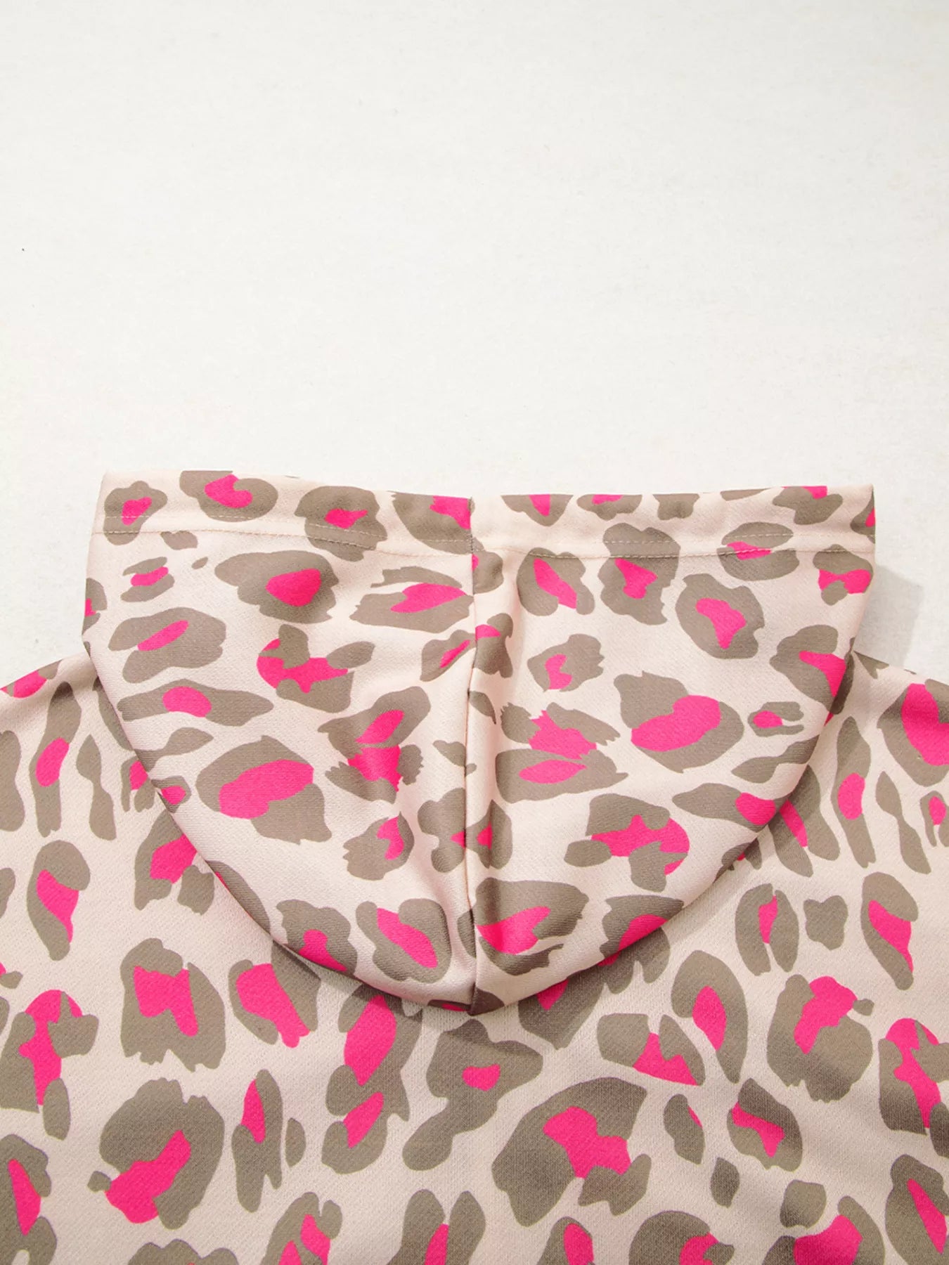 Leopard Print Zip-Up Hoodie