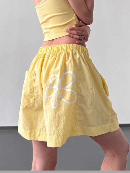 Elastic Waist Shorts