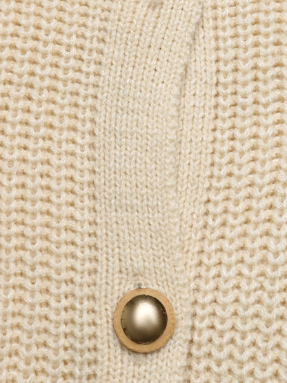 Bow Button Up Long Sleeve Cardigan