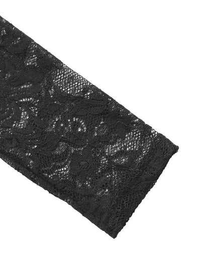 Lace Long Sleeve V-Neck Bodysuit