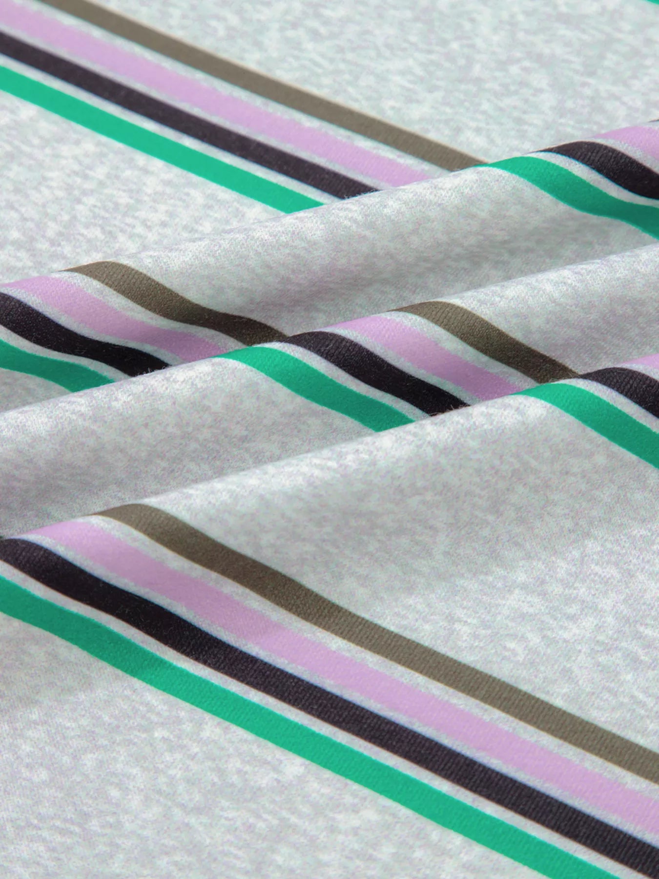 Stripe Oversize Drop Shoulder Long Sleeve Casual Top