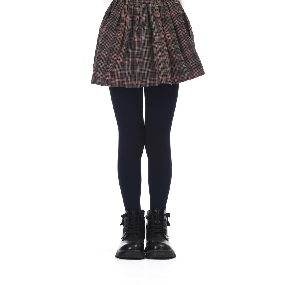 Girls Winter Fleece Lined Tights - Warm Thick Dance Tights for Kids