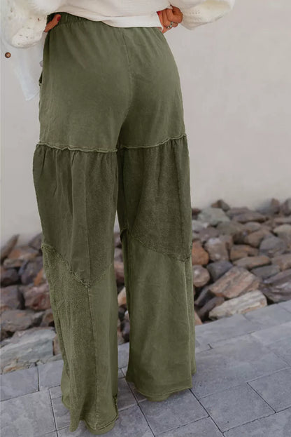 Tiered Wide Leg Pants