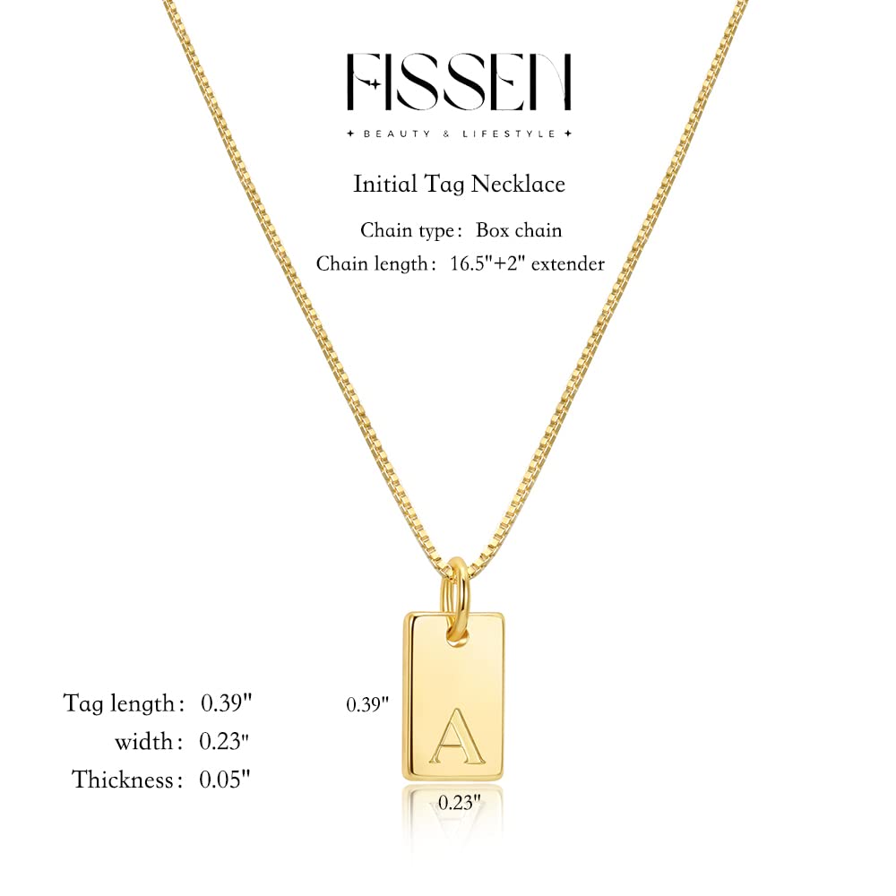 14K Gold Plated Initial Letter Necklace - Personalized Dainty Name Pendant