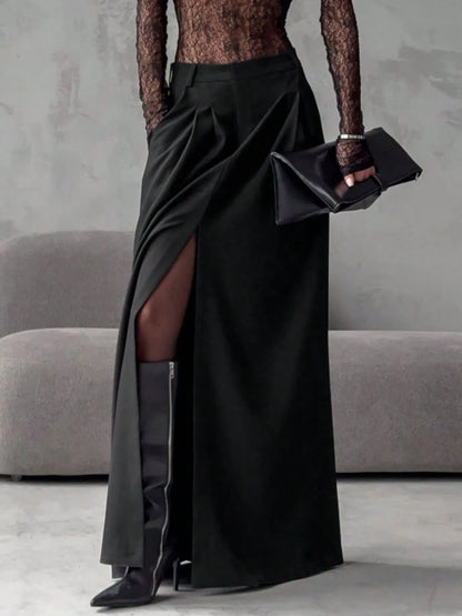 Slit Maxi Skirt