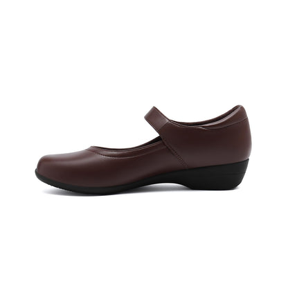 Mary Jane Flats for Women - Comfortable Round Toe Ballet Flats with Buckle Strap Work Shoes