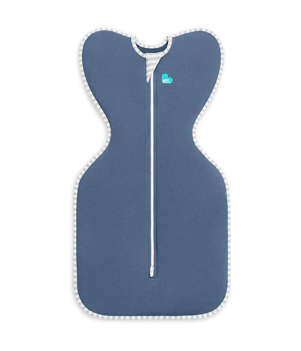 Baby Swaddle Sleep Sack Arms Up Newborn 8-13lbs Self-Soothing Swaddle Small (8-13 lbs) Denim