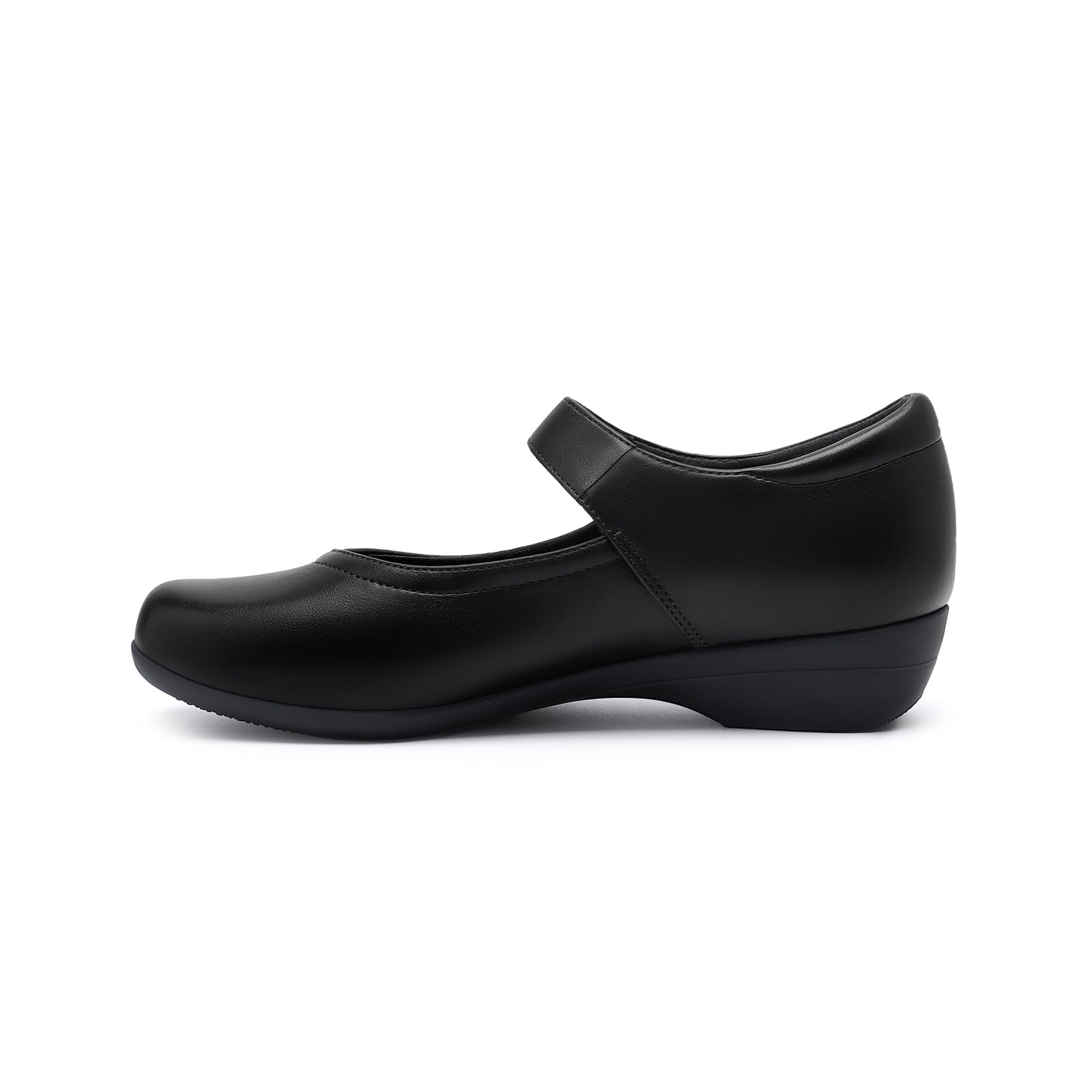 Mary Jane Flats for Women - Comfortable Round Toe Ballet Flats with Buckle Strap Work Shoes