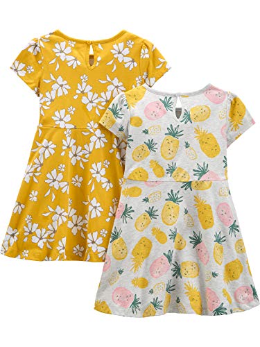Girls Dress Set 2-Pack - Short Sleeve and Sleeveless Dresses