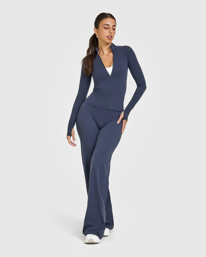 Women's High Waist Yoga Pants - Soft Stretch Straight Leg Bottoms