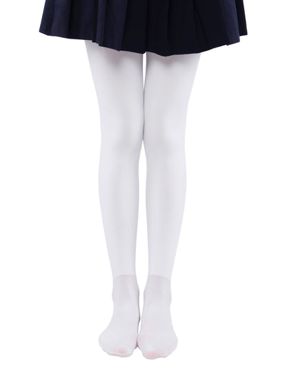 Girls Winter Fleece Lined Tights - Warm Thick Dance Tights for Kids