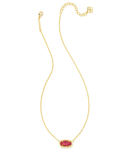 Kendra Scott Elisa Pendant Necklace - 14k Gold Plated Delicate Fashion Jewelry for Women Gold Berry Kyocera Opal