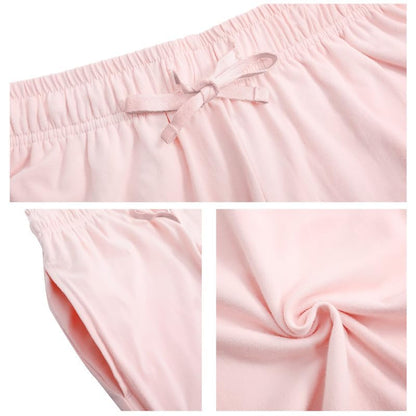 Women's Cotton Pajama Pants - Soft Comfortable Lounge Sleep Bottoms