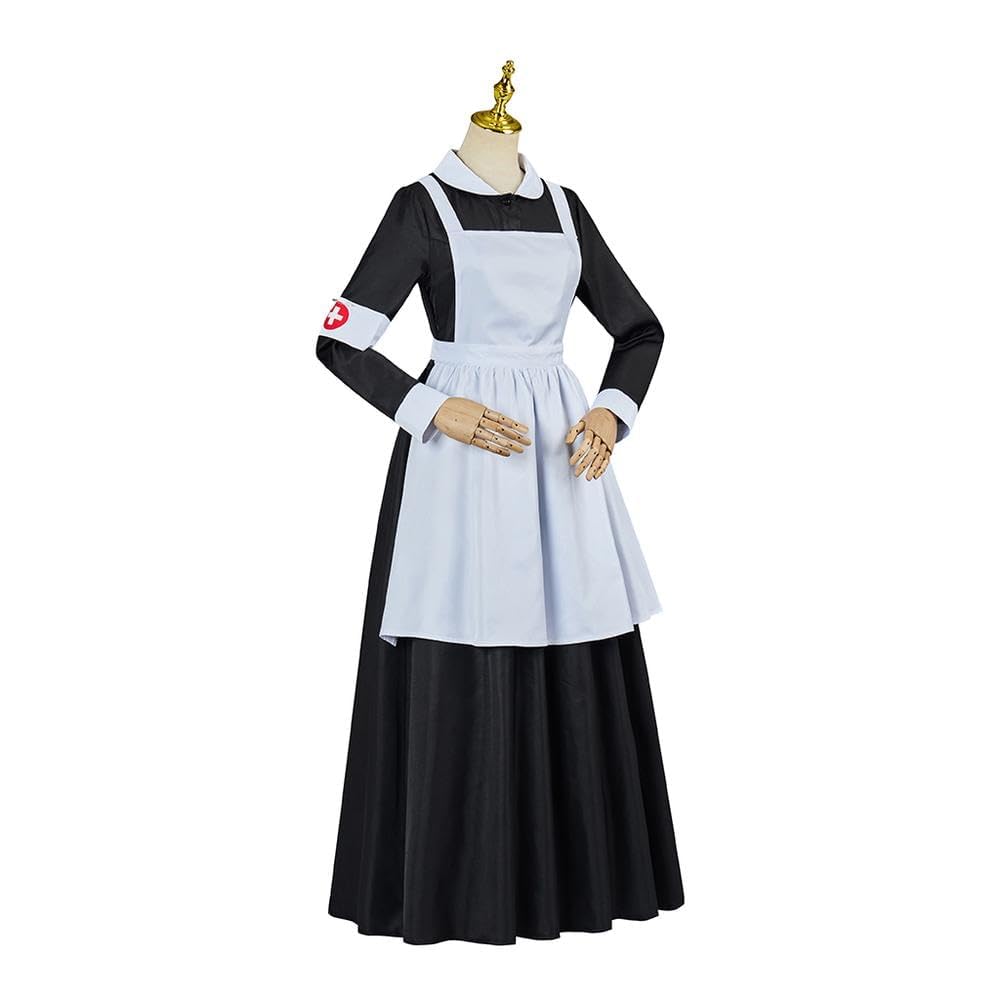 Women's Florence Nightingale Costume - Civil War Nurse Dress with Apron