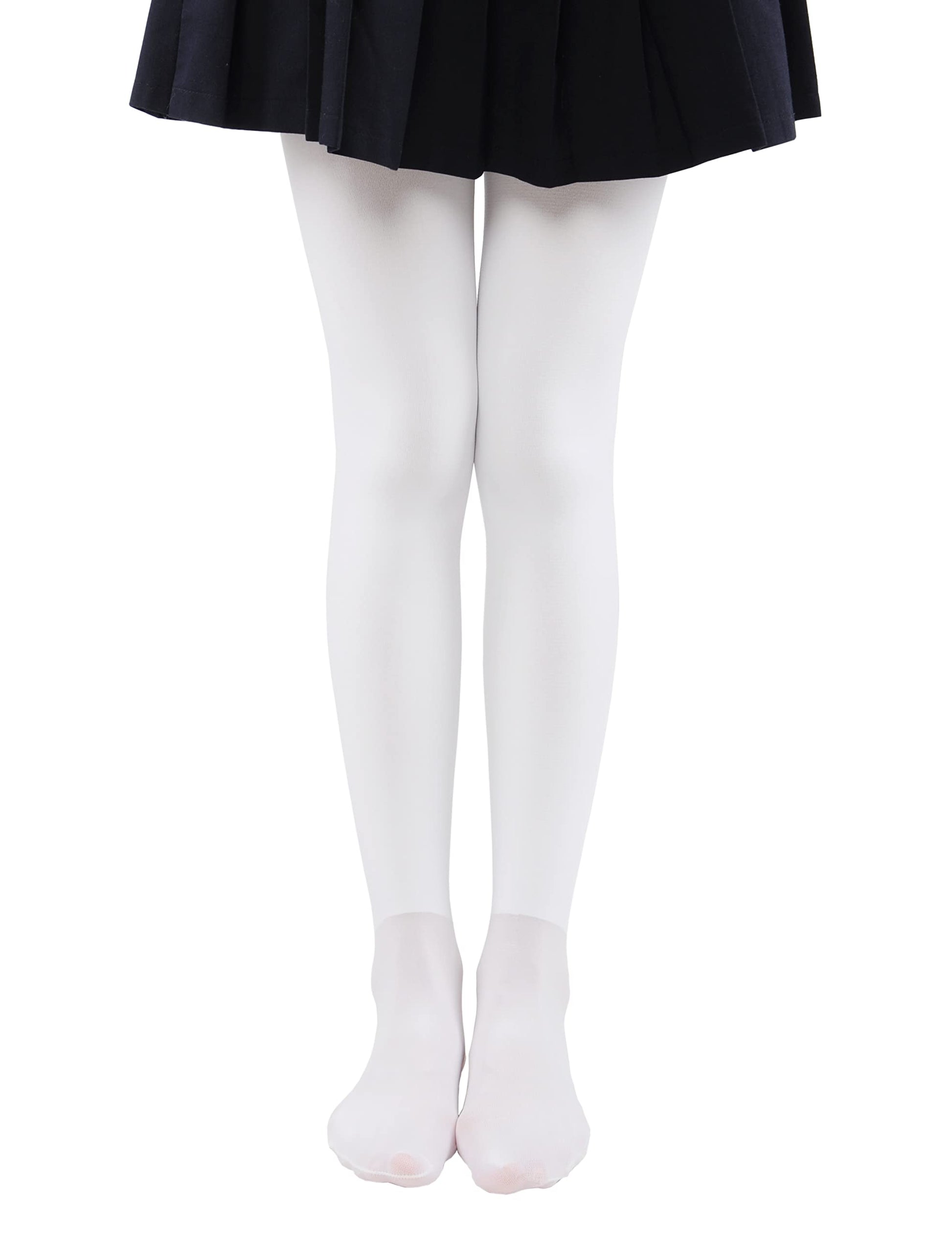 Girls Winter Fleece Lined Tights - Warm Thick Dance Tights for Kids