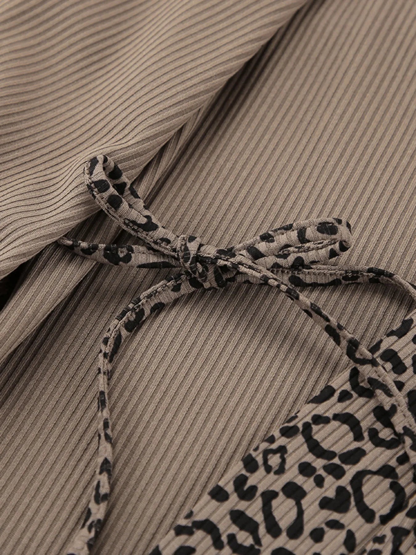 Leopard Cami Cardigan and Shorts 3-Piece Set