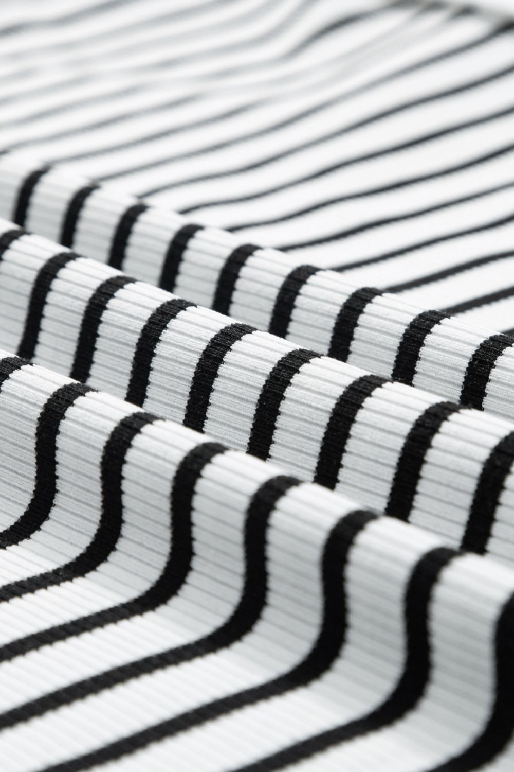 Striped Contrast Top and Shorts Set