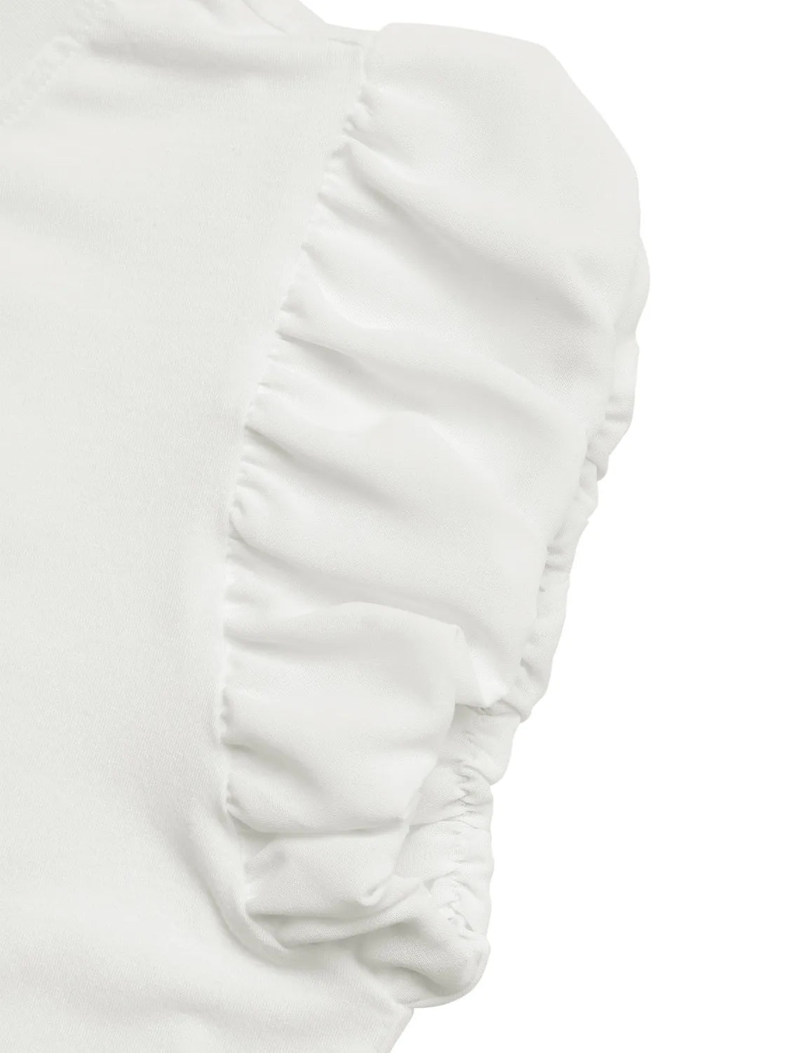 Pearl Bow Puff Sleeve T-Shirt