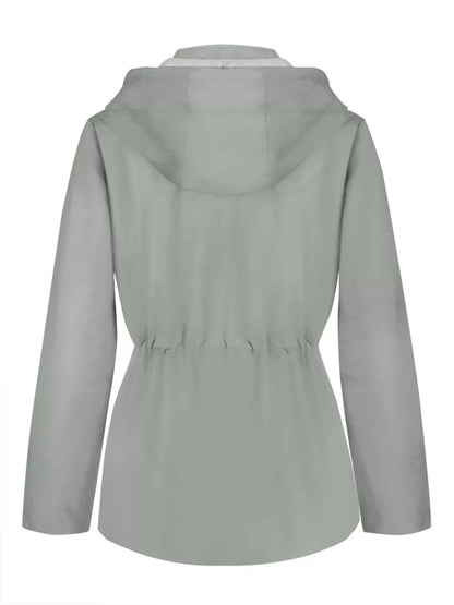 Zip Up Waterproof Hooded Outerwear