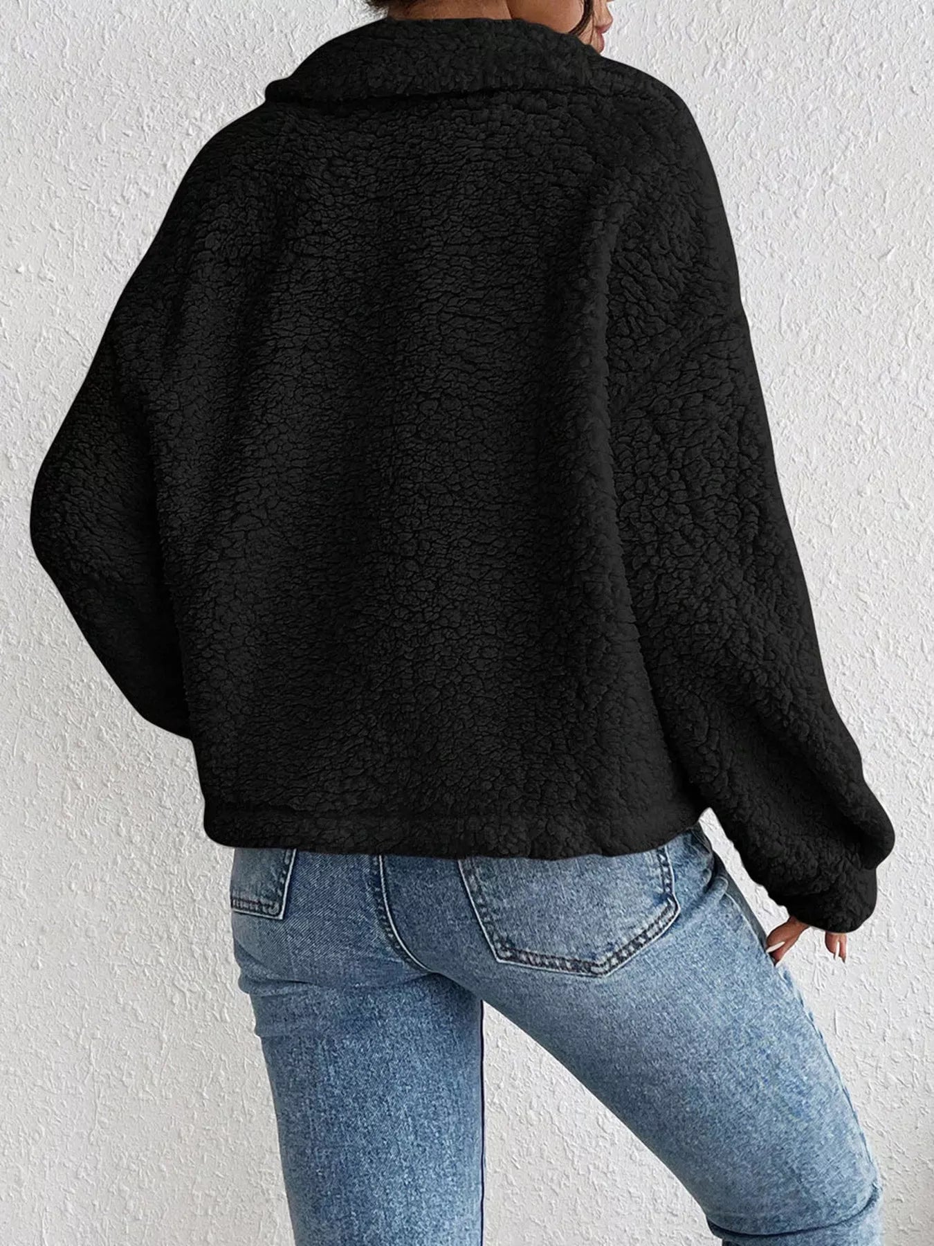 Cozy Sherpa Button-Down Jacket