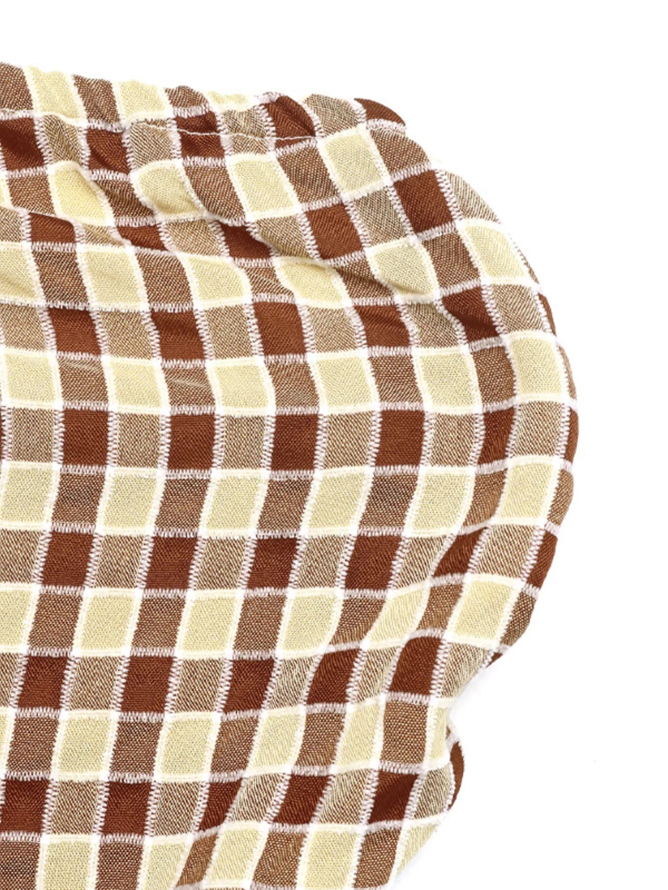 Plaid Smocked Tube Top