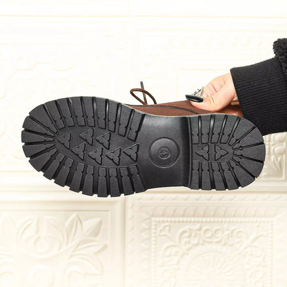 Lace-Up Platform Loafers