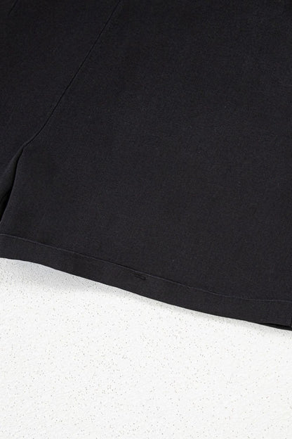 Square Neck Denim Overalls with Pockets