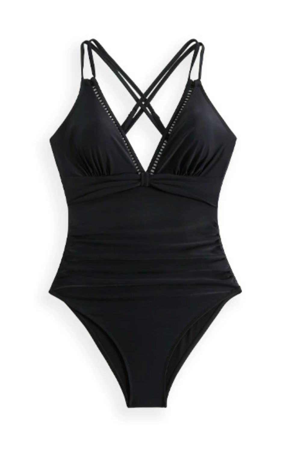 Double Spaghetti Strap One-Piece Swimwear