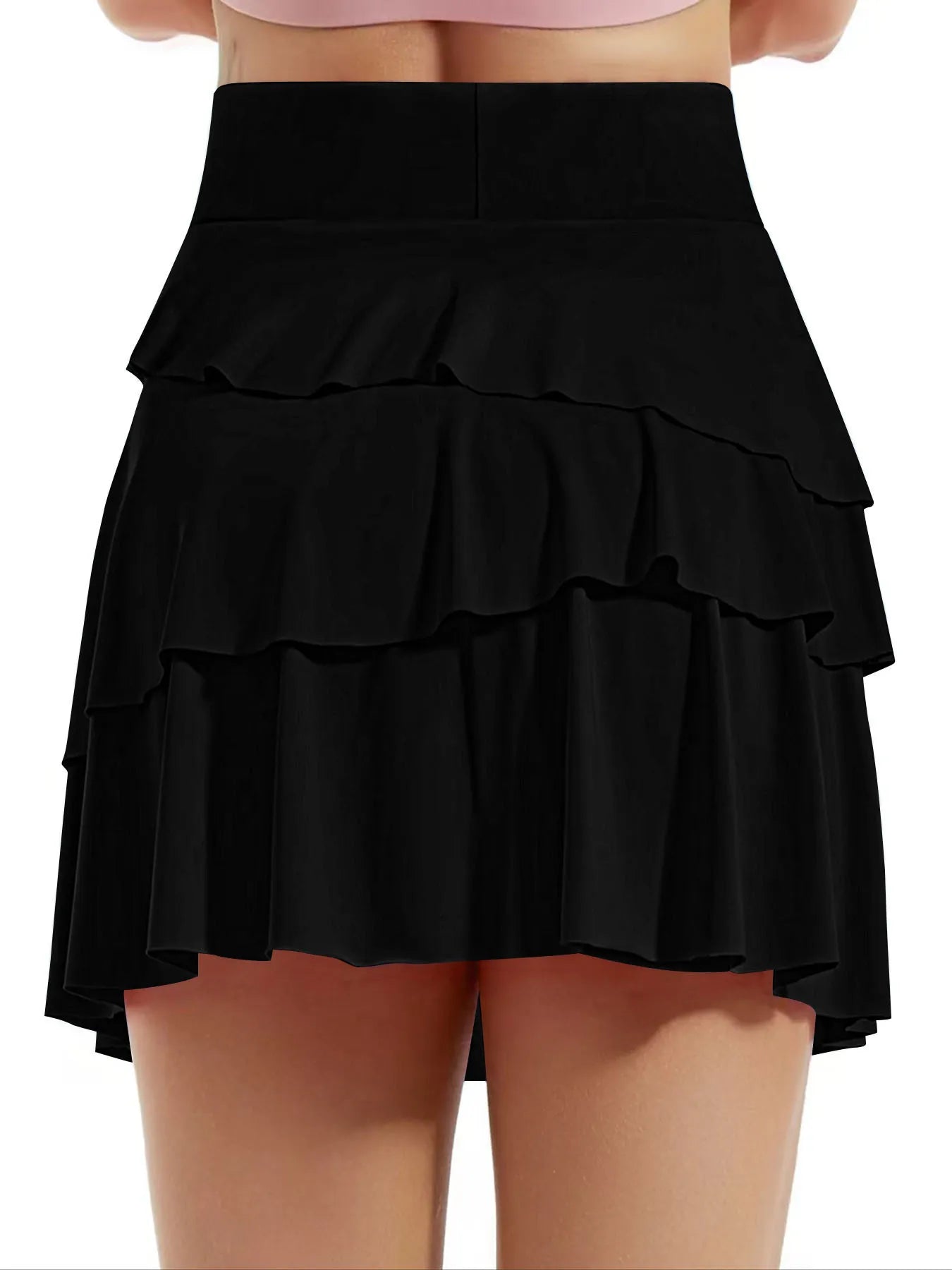 Tiered Ruffle Active Skort