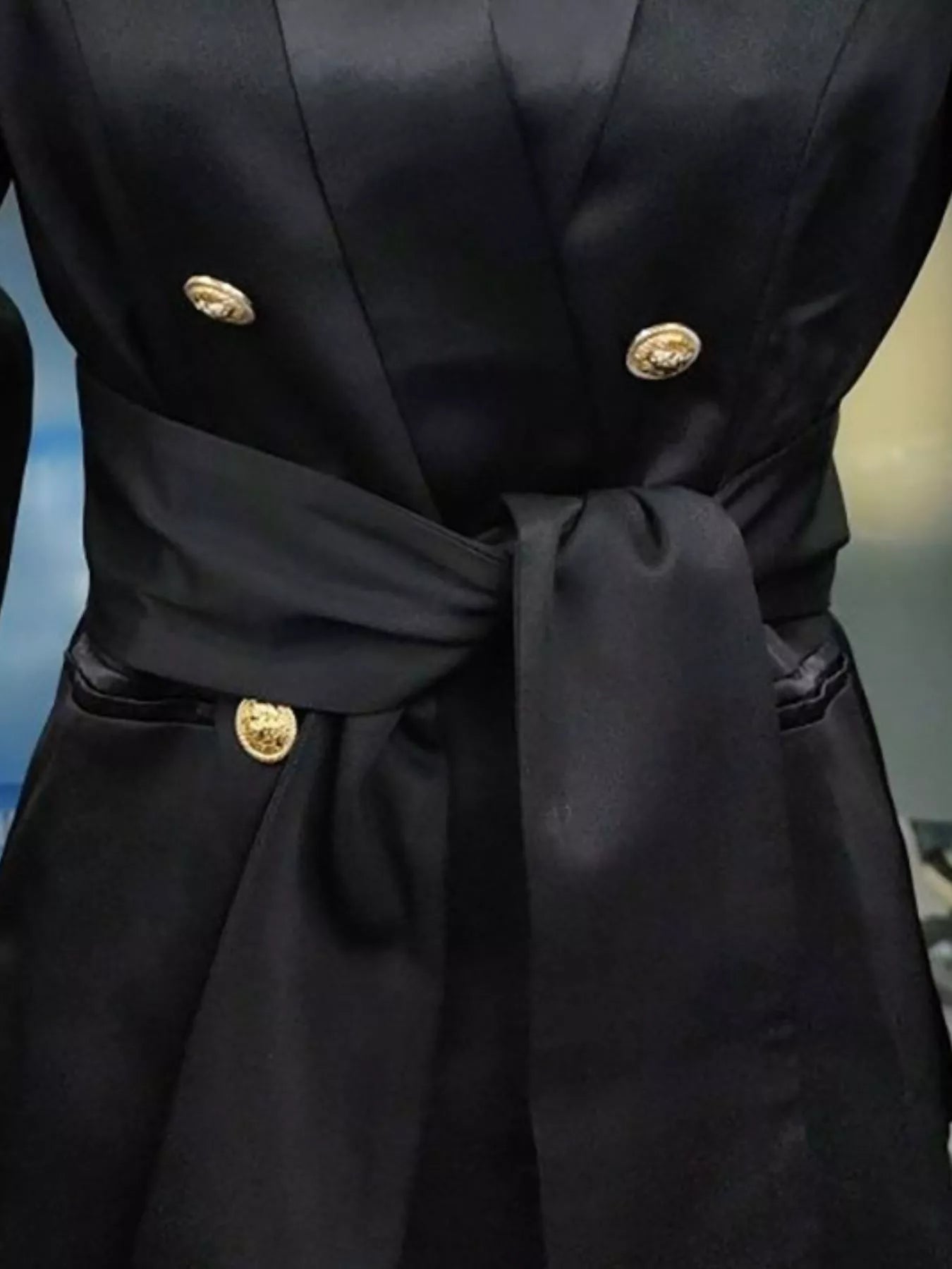 Double-Breasted Slim Fit Blazer