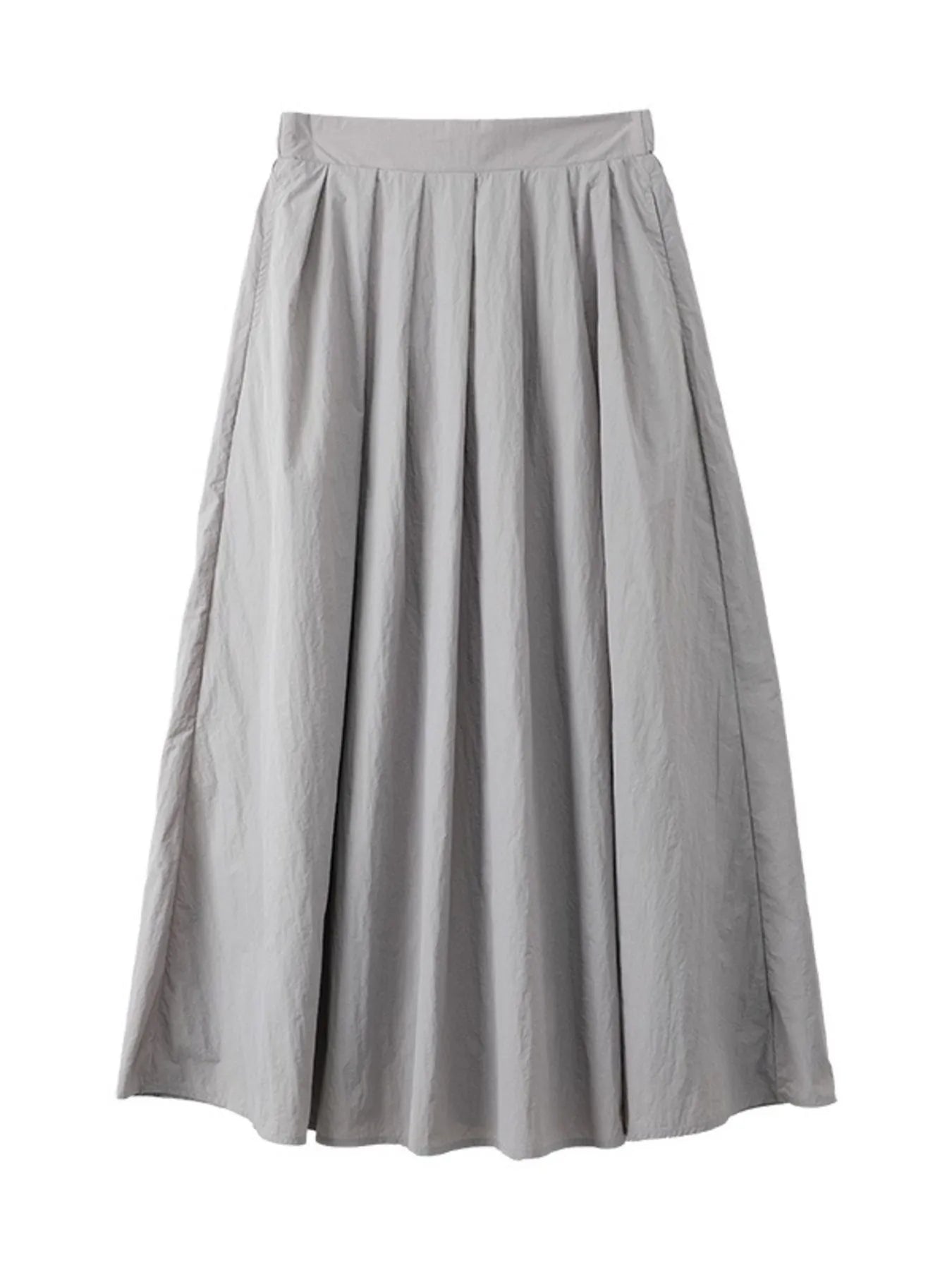 Pleated Linen Maxi Skirt