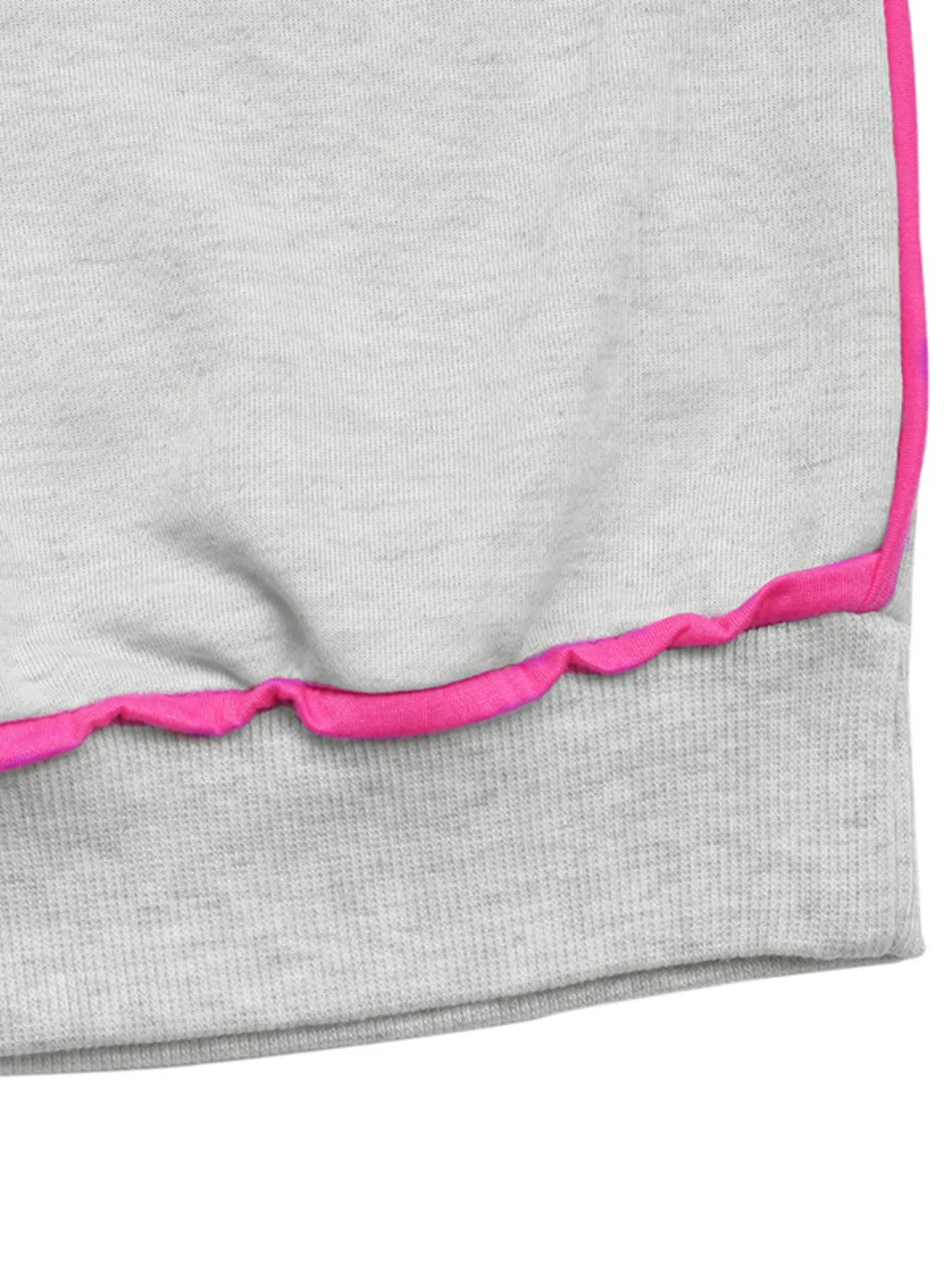 Contrast Trim Oversized Sweatshirt