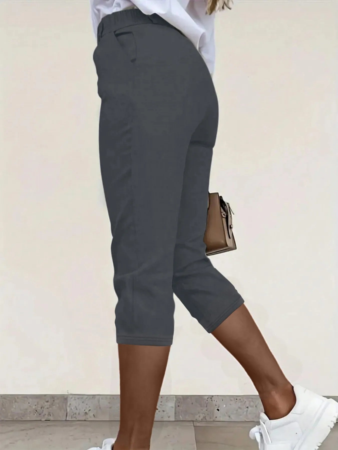 Pleated Detail Pants with Pockets