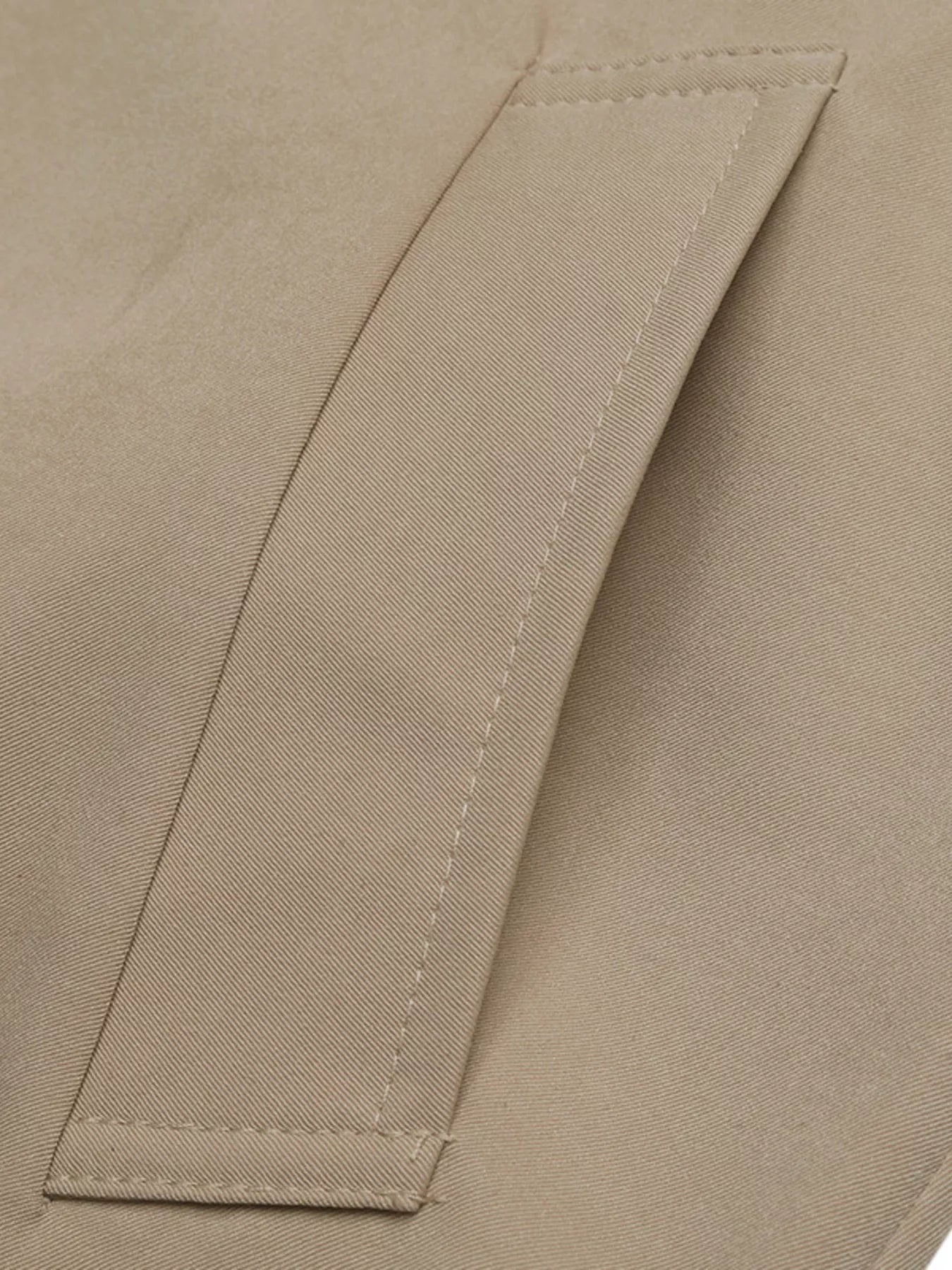 Checkered Lining Button Up Trench Coat