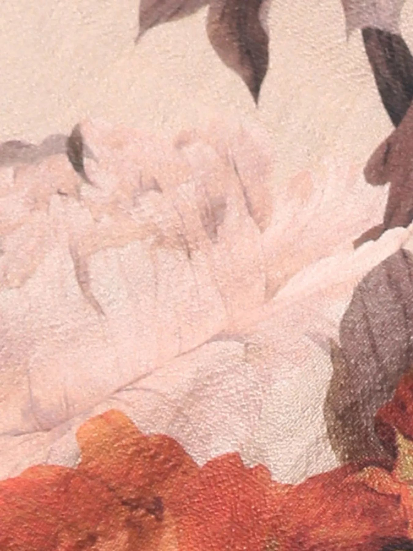 Smocked Floral Print Flounce Sleeve Dress