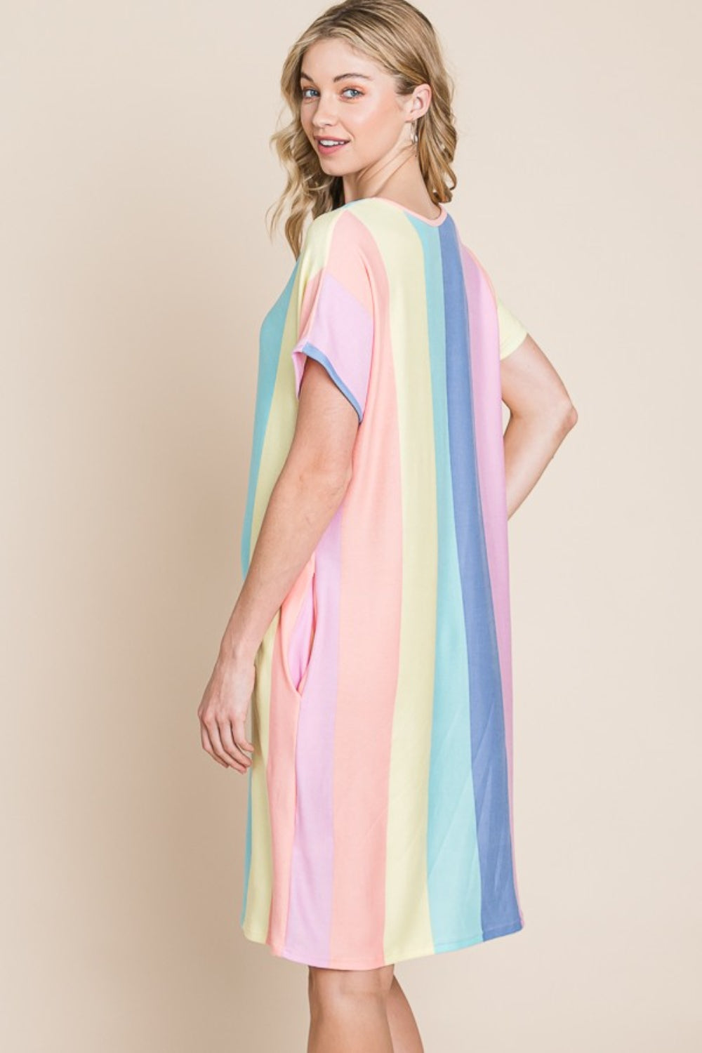 Patriotic Striped Pocket Dress - Summer Comfort