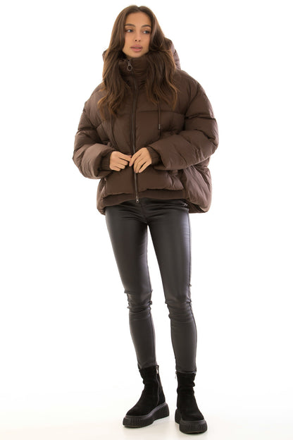 Dark Chocolate Insulated Bio-Down Jacket